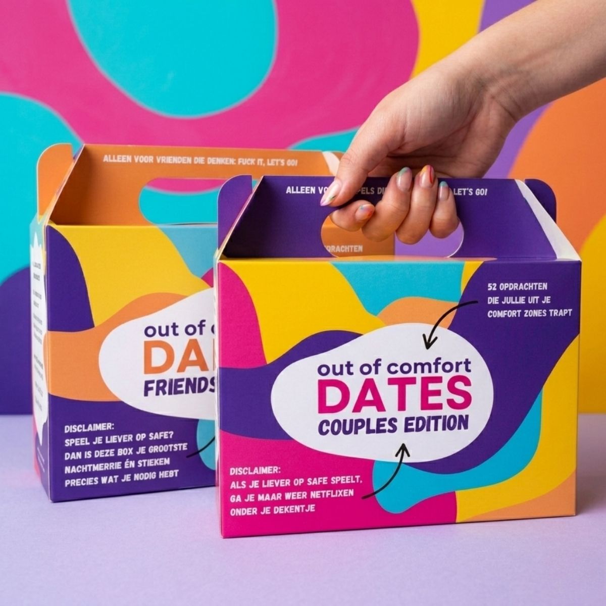Trustfall Package Deal - Complete set met de Out of Comfort Dates Couples Edition en Friends Edition belevenisboxen
